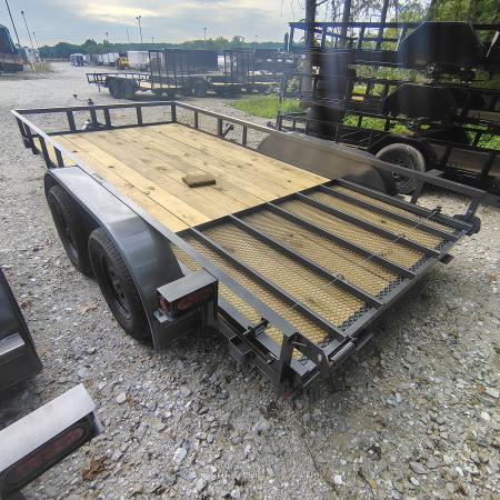 New 2026 WD Trailers 83x14 TA , Straight deck with 48" gate, 3.5k axles, diamond series Utility Trailer