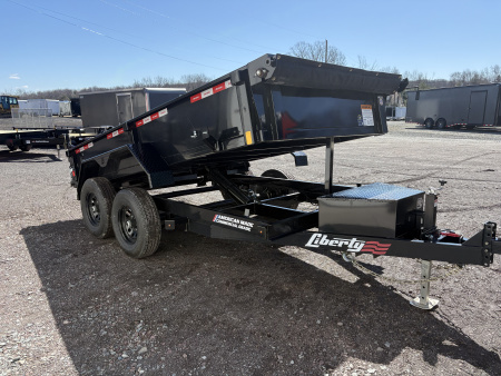New 2026 LIBERTY 6x12 - 10K Dump Low Profile 72  Wide Deck Dump Trailer