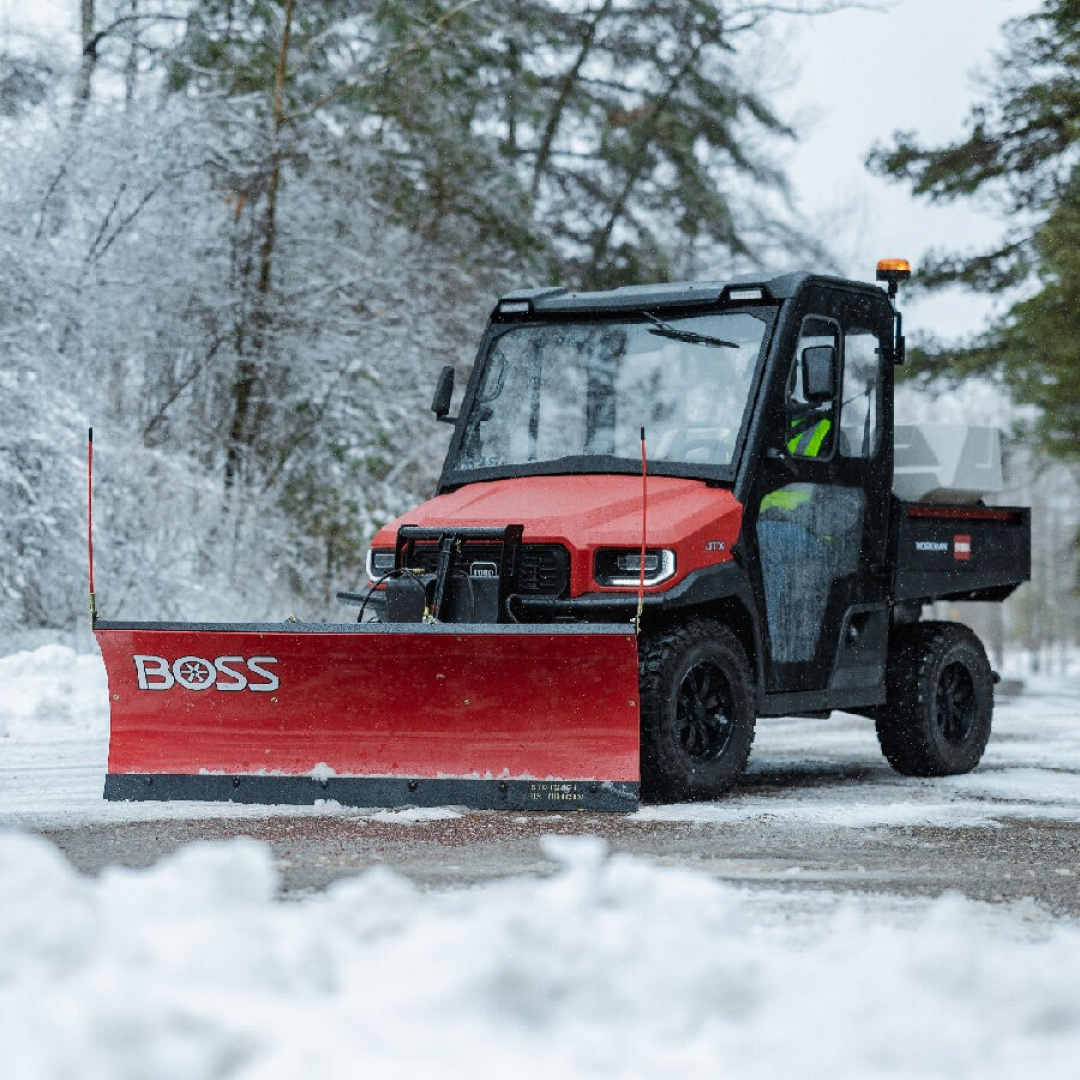 New 2025 BOSS 6' Poly Straight Blade UTV Snow Plow