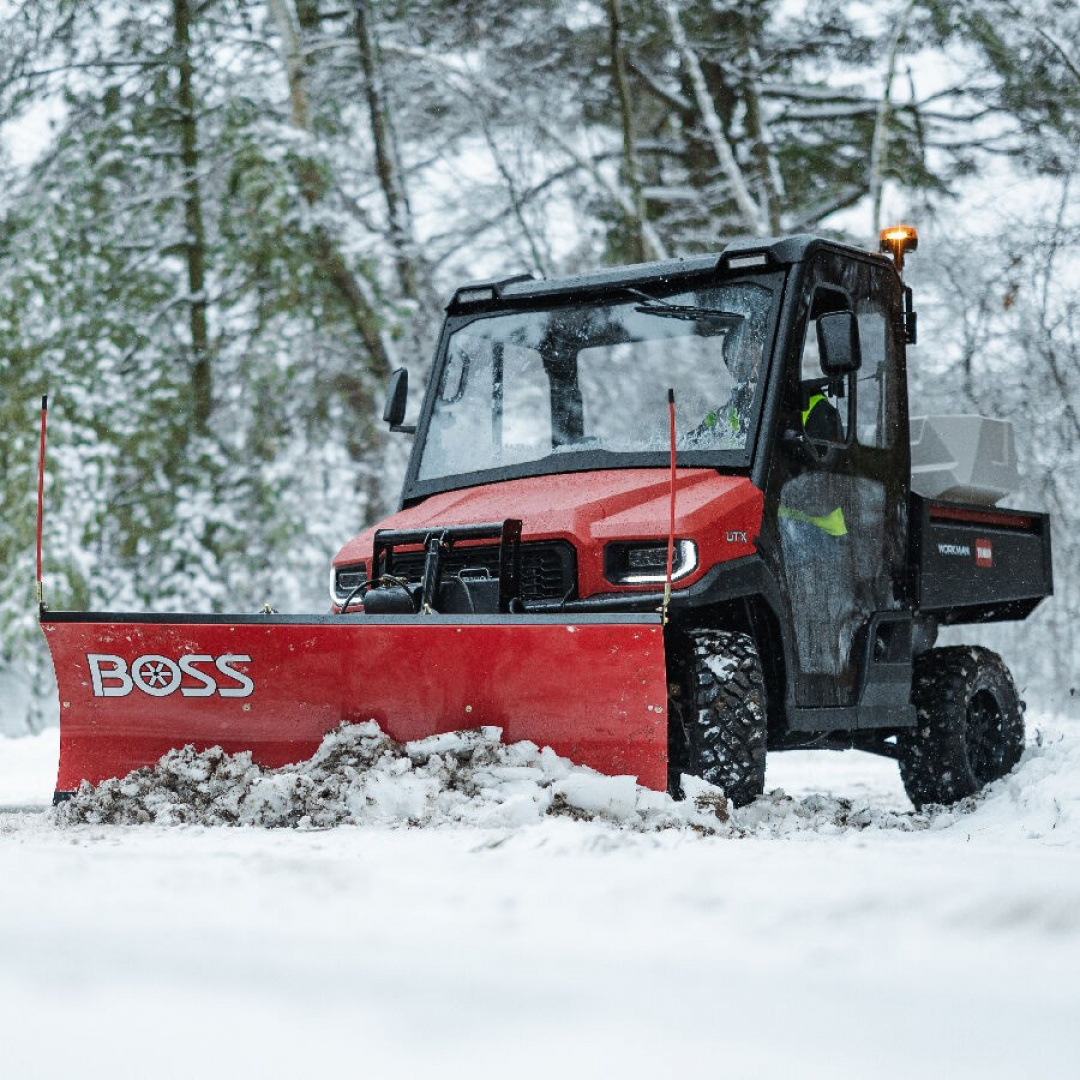 New 2025 BOSS 6' Poly Straight Blade UTV Snow Plow