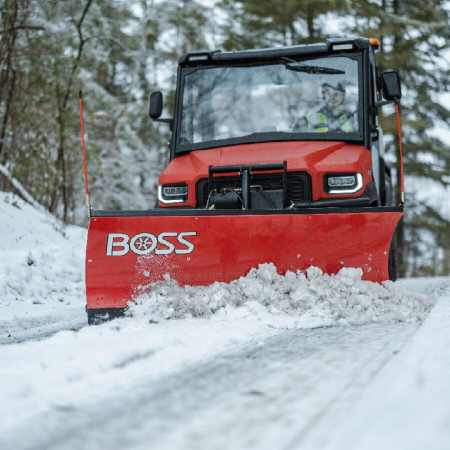 New 2025 BOSS 6' Poly Straight Blade UTV Snow Plow