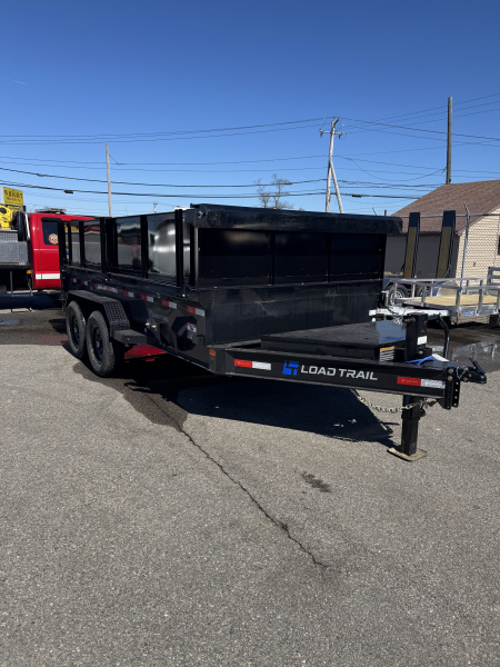 New 2026 Load Trail DE83X14 Dump Trailer 14K GVWR Ramps & Tarp/24" Side Extensions