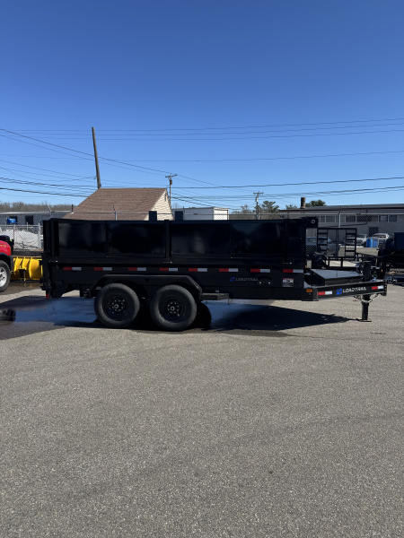 New 2026 Load Trail DE83X14 Dump Trailer 14K GVWR Ramps & Tarp/24" Side Extensions