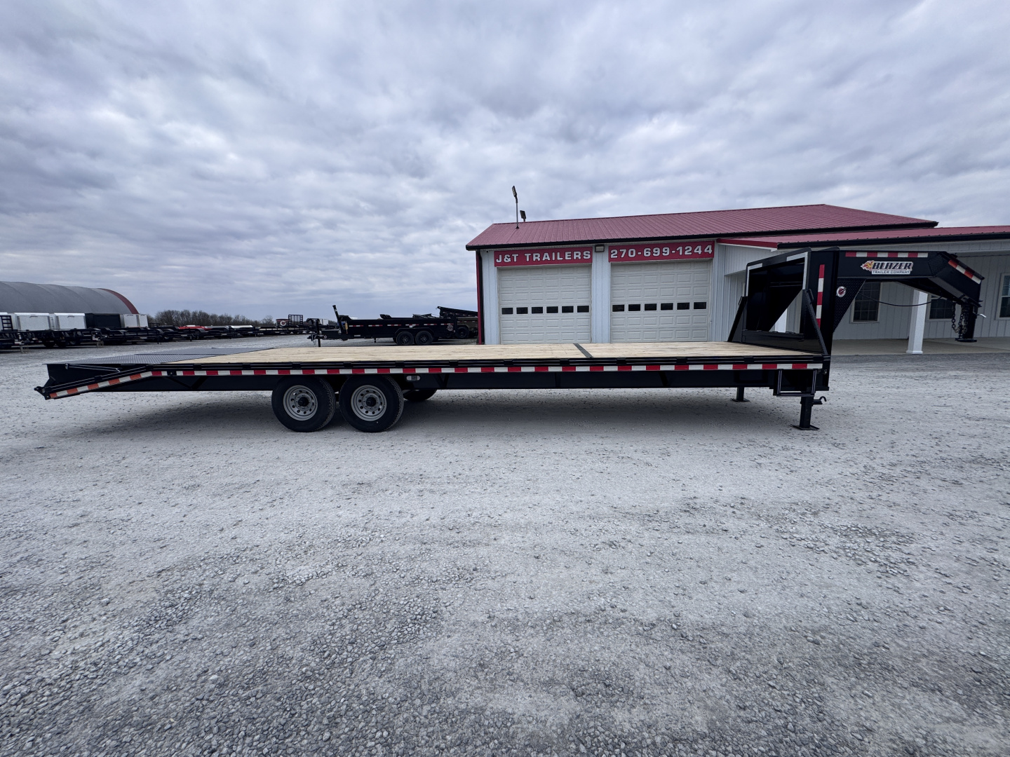 New 2026 Blazer 102"x25'+5' 14,000# GVWR Gooseneck Equipment Trailer