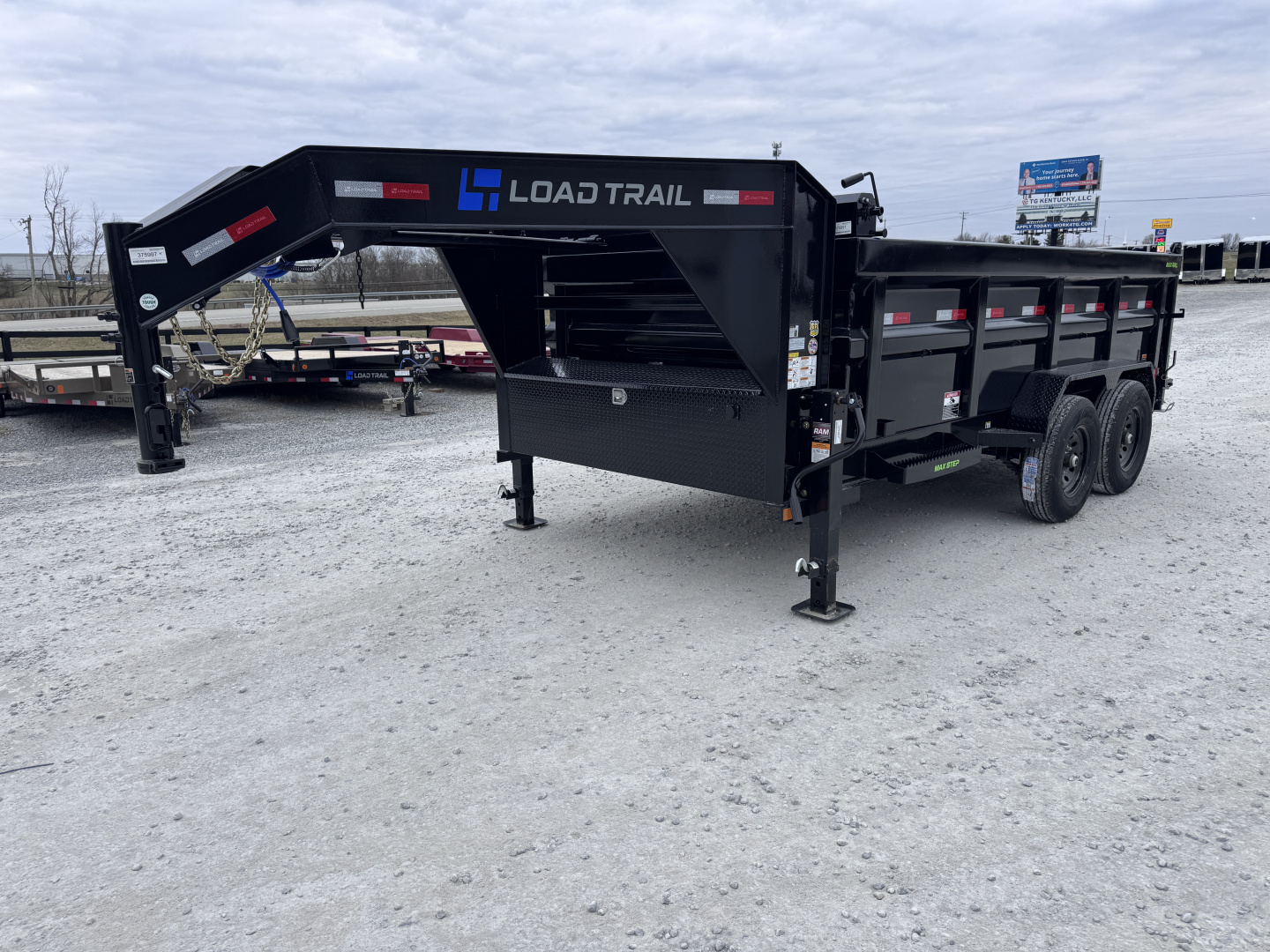 New 2026 Load Trail 83"x14' 14,000# GVWR Gooseneck Dump Trailer