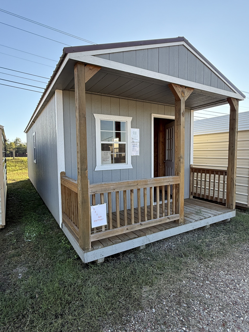New 2025 12x32 Yoder Porch Cabin