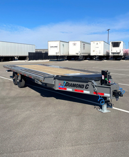 New Diamond C Trailers DET 22' Power Tilt Deck over Trailer 18,000LB, Non Skid Floor, 8K Axles, 17.5  Tires