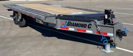 New Diamond C Trailers DET 22' Power Tilt Deck over Trailer 18,000LB, Non Skid Floor, 8K Axles, 17.5" Tires