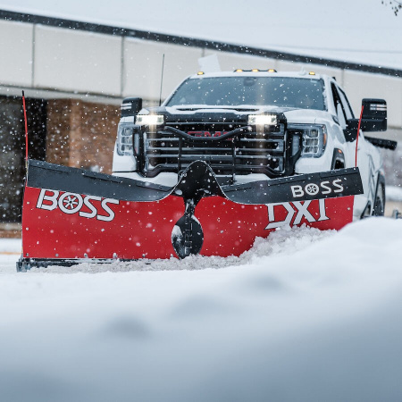 New 2025 BOSS 9'2" Power V DXT Poly Snow Plow Non Down Force