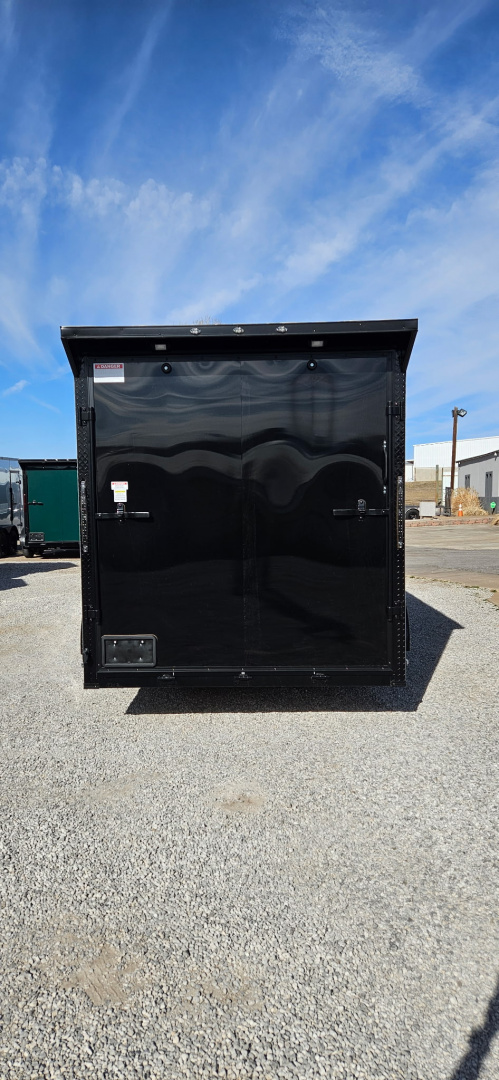 New 2026 Family Trailer 7x16 Tandem Axles Cargo / Enclosed Trailer- Screwless Exterior- Blackout Pkg.- Rear Spoiler w/Lights