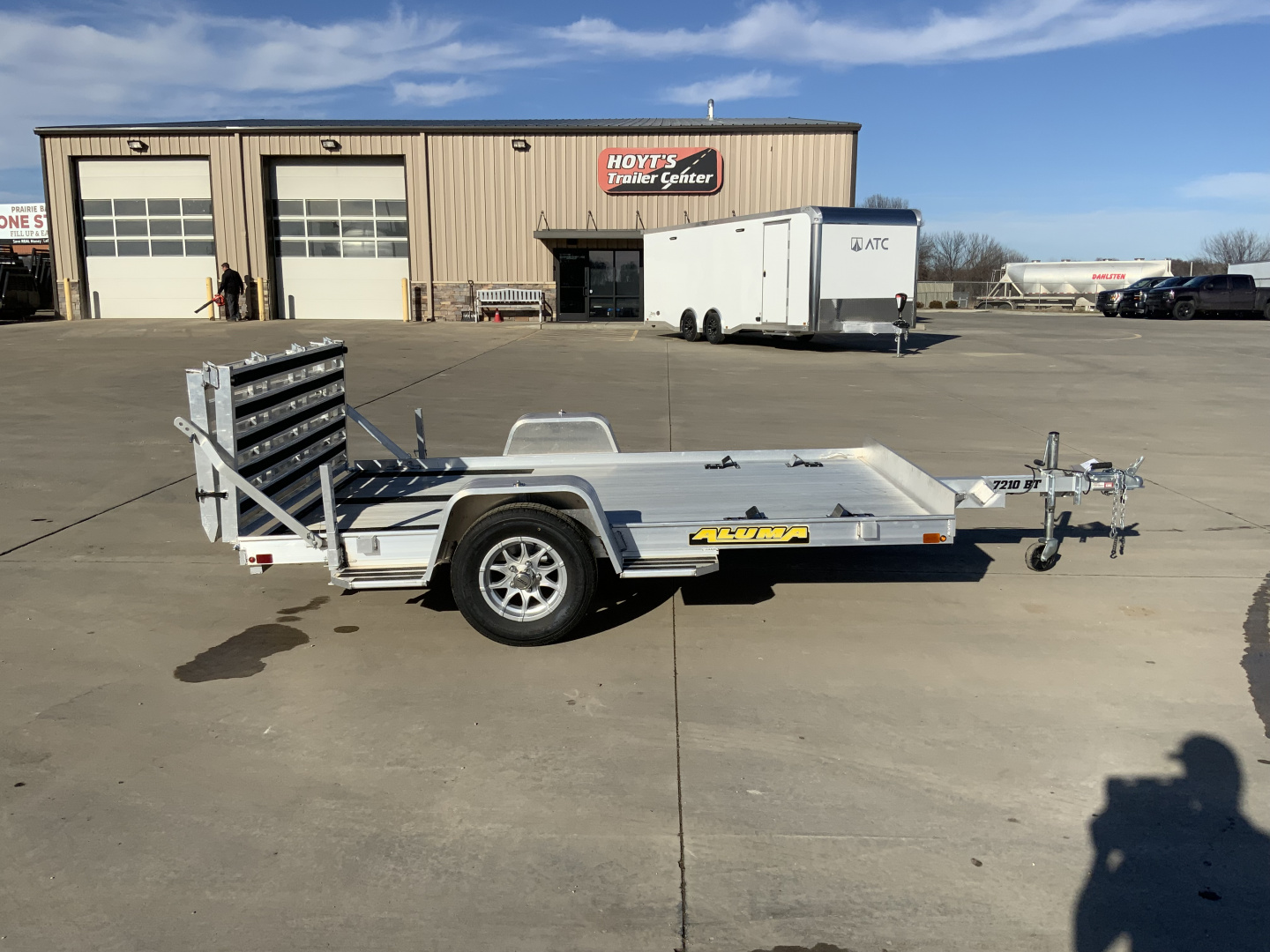 Used 2025 Aluma 72 X 10 Bifold Tailgate Utility Trailer