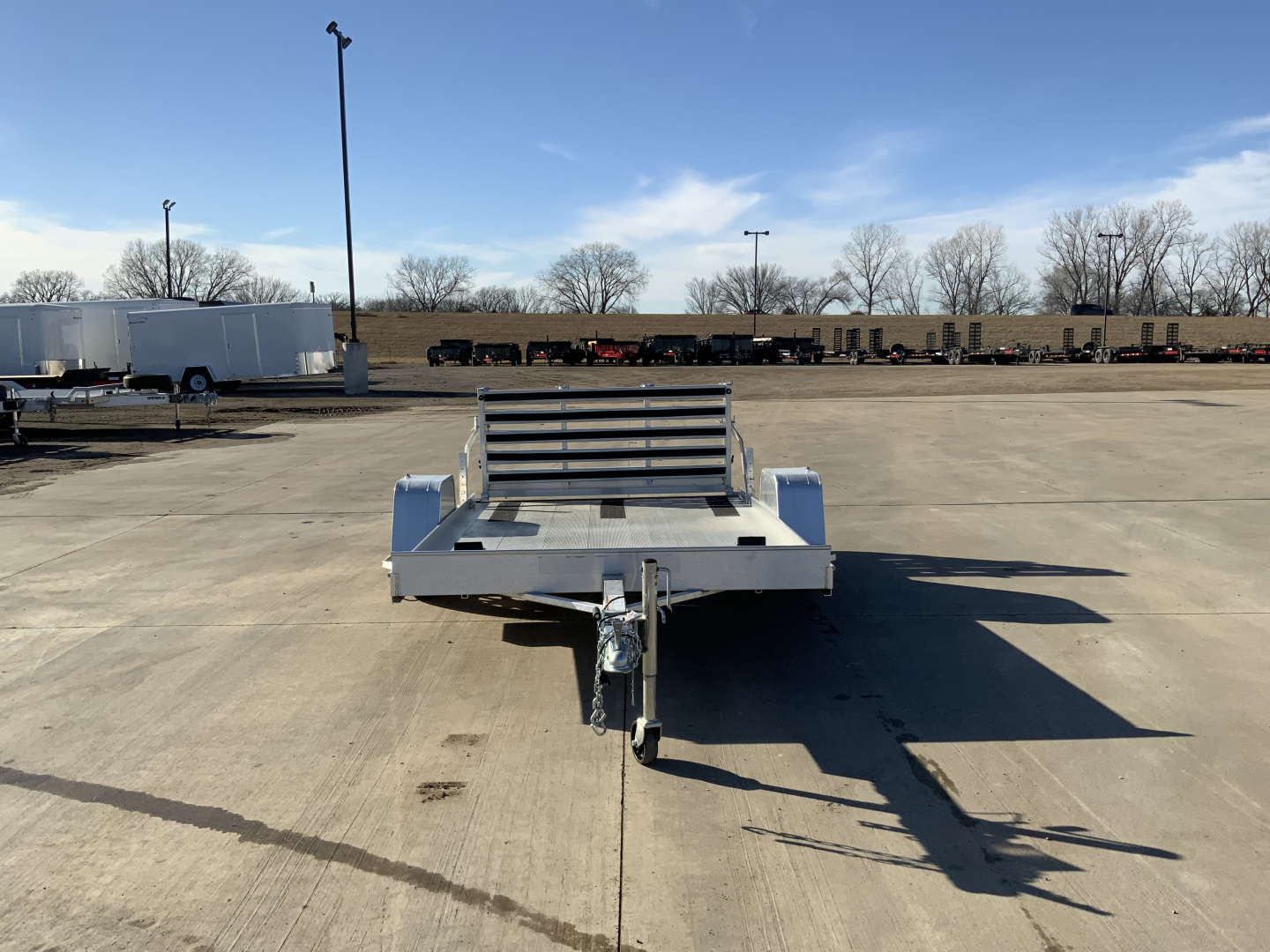 Used 2025 Aluma 72 X 10 Bifold Tailgate Utility Trailer