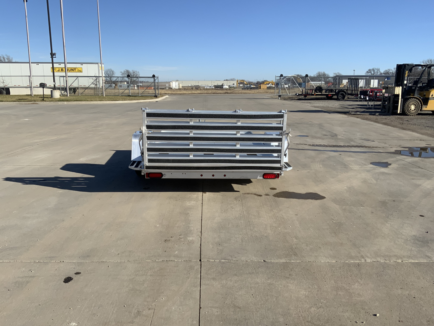 Used 2025 Aluma 72 X 10 Bifold Tailgate Utility Trailer