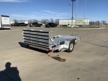Used 2025 Aluma 72 X 10 Bifold Tailgate Utility Trailer