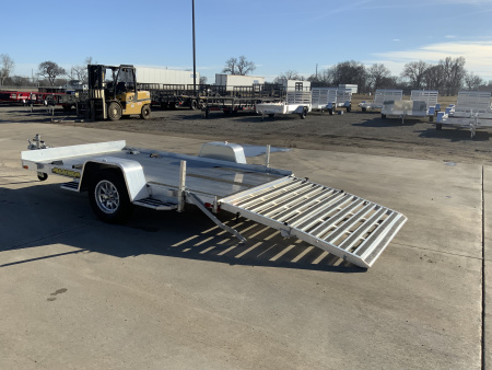 Used 2025 Aluma 72 X 10 Bifold Tailgate Utility Trailer