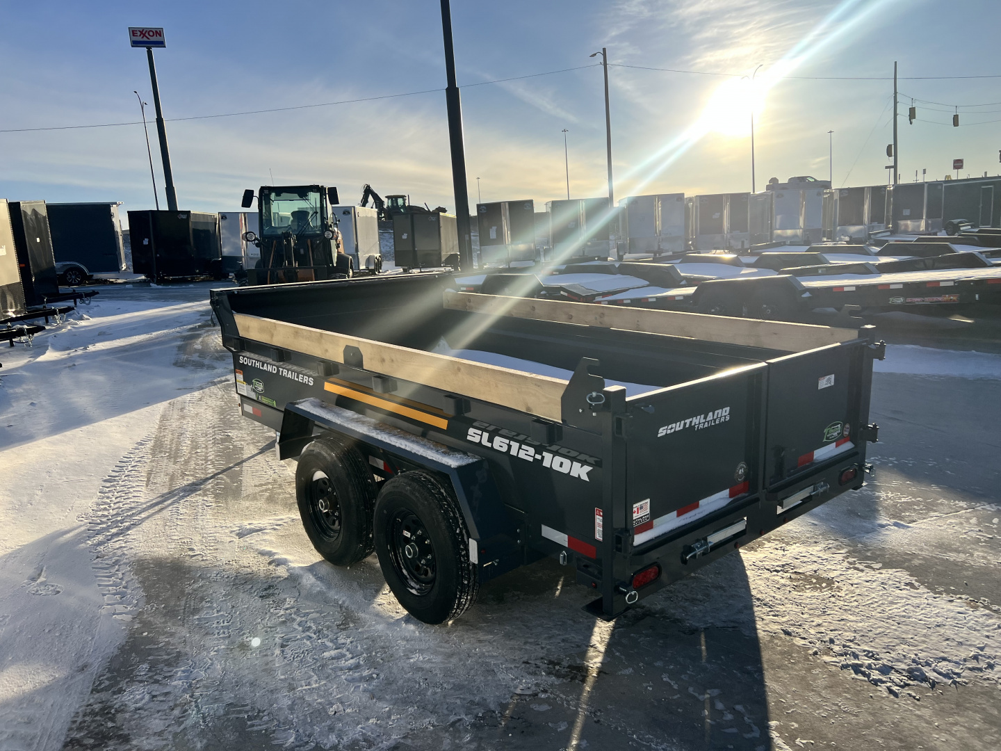 New NEW 2026 Southland 6x12’ Low Profile SCISSOR Lift Dump Trailer 2-5200 lb axles