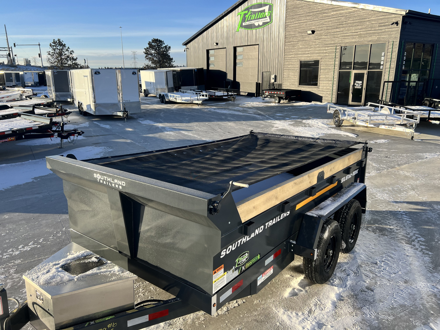 New NEW 2026 Southland 6x12’ Low Profile SCISSOR Lift Dump Trailer 2-5200 lb axles