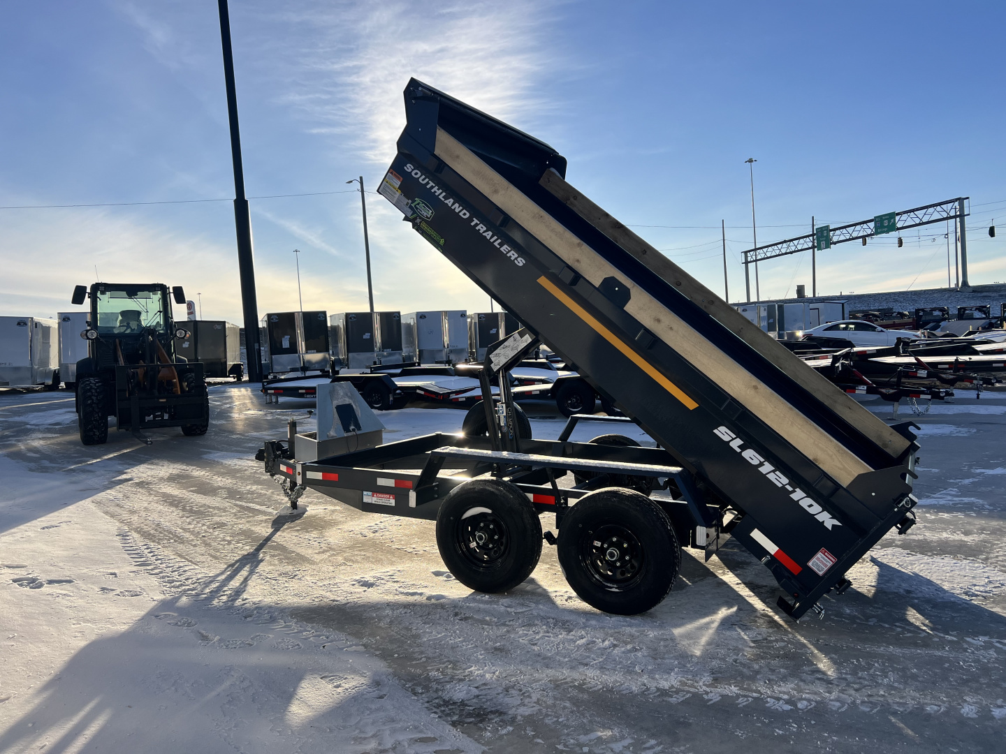 New NEW 2026 Southland 6x12’ Low Profile SCISSOR Lift Dump Trailer 2-5200 lb axles