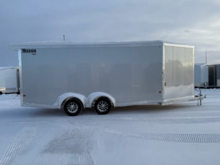 New 2026 Mission MES7.5X18+5 IF Snowmobile Trailer