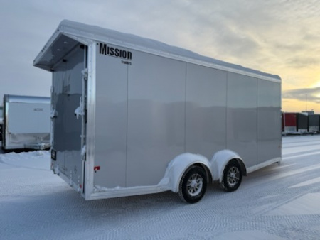 New 2026 Mission MES7.5X18+5 IF Snowmobile Trailer
