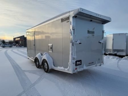 New 2026 Mission MES7.5X18+5 IF Snowmobile Trailer