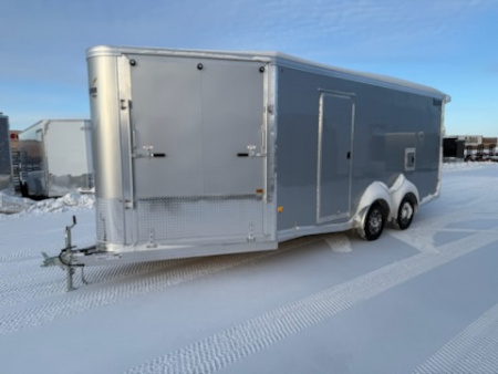 New 2026 Mission MES7.5X18+5 IF Snowmobile Trailer