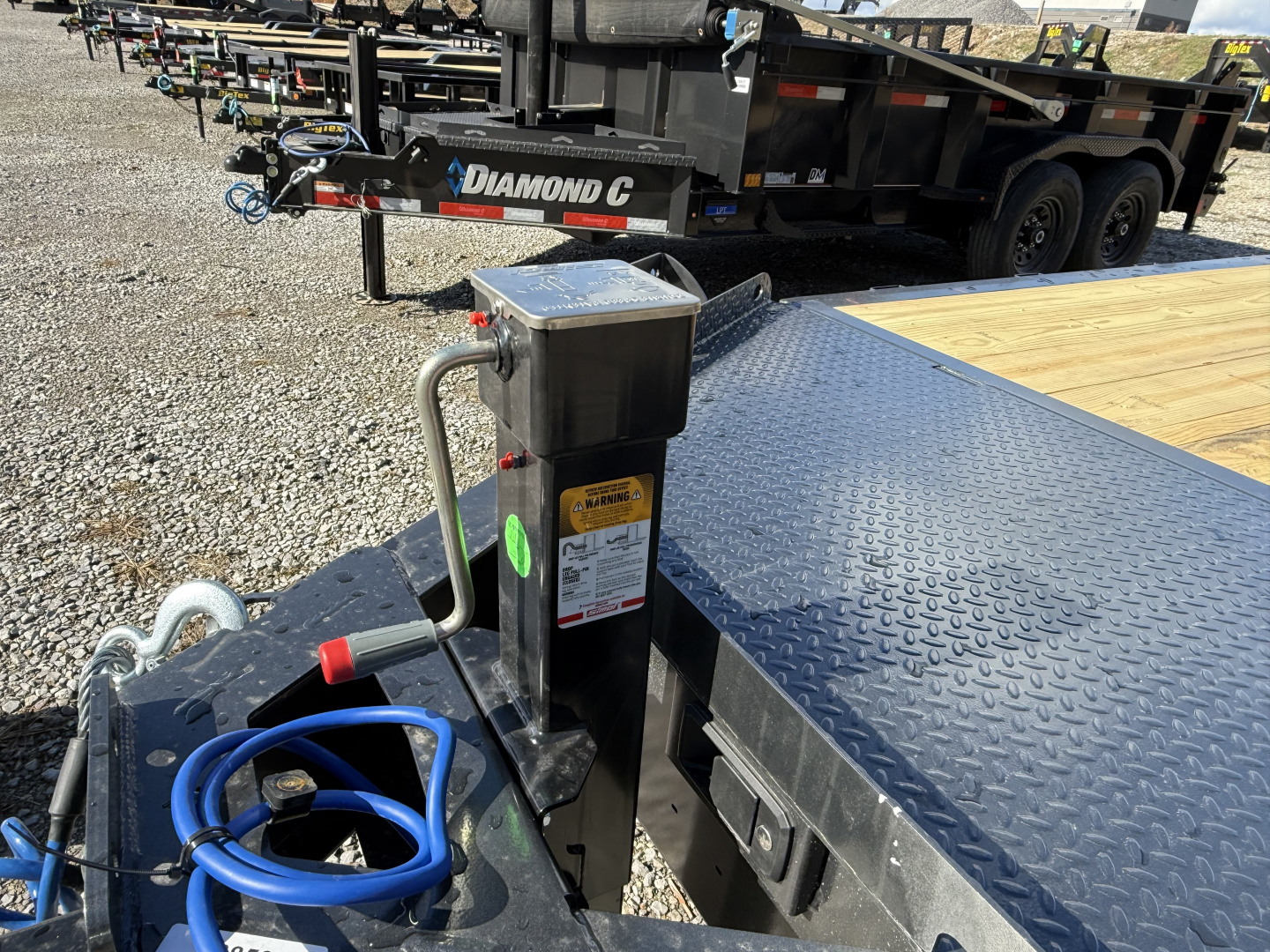 New 2026 Diamond C HDT 307 24’ Tilt Trailer, 24K GVWR, 2 SPD JACK, FORK HOLDERS