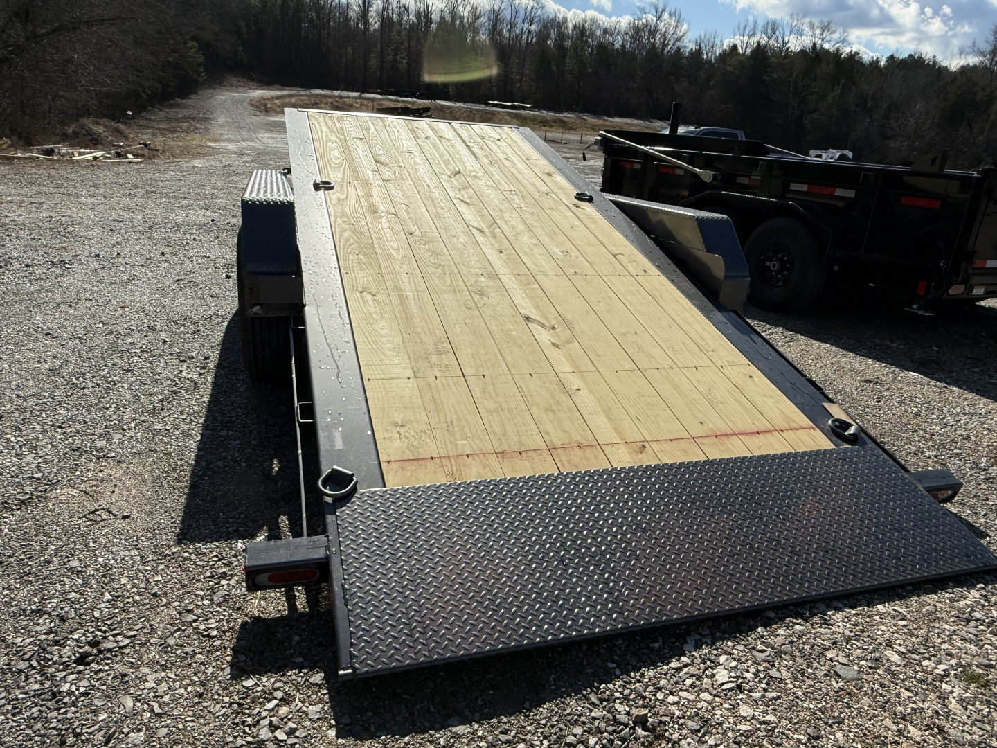 New 2026 Diamond C HDT 307 24’ Tilt Trailer, 24K GVWR, 2 SPD JACK, FORK HOLDERS