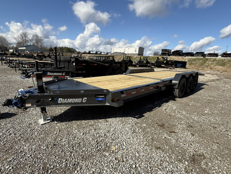 New 2026 Diamond C HDT 307 24’ Tilt Trailer, 24K GVWR, 2 SPD JACK, FORK HOLDERS