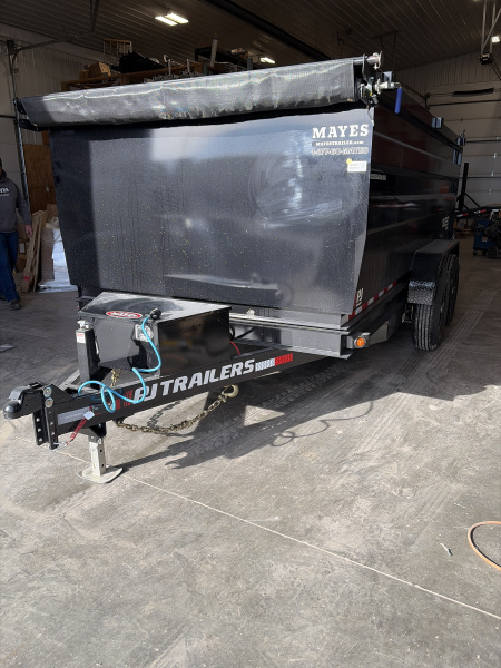 New 2026 PJ Trailers D7142 Dump Trailer 83X14 TA HIGH SIDES (GVW:14000) BLACK