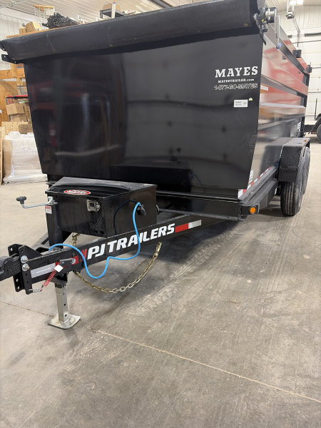 New 2026 PJ Trailers D7142 Dump Trailer 83X14 TA HIGH SIDES (GVW:14000) BLACK