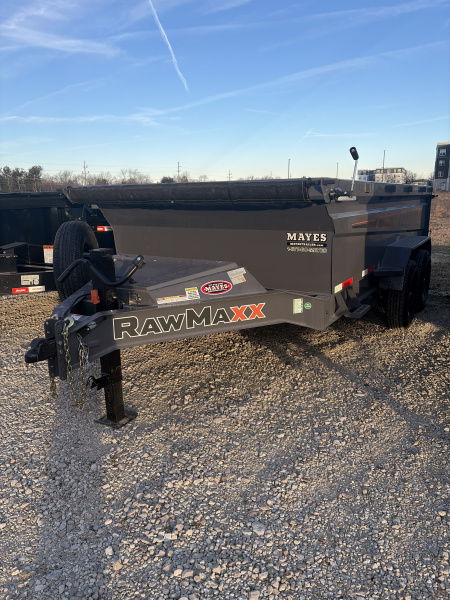New 2026 RAWMAXX GDXK14BP14K Dump Trailer KNIGHT 83X14 TA 32  SIDES (GVW:14000) SHADOW GRAY