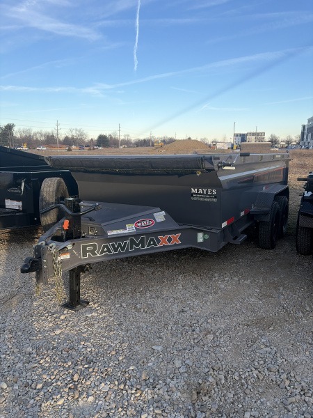 New 2026 RAWMAXX GDXK14BP14K Dump Trailer KNIGHT 83X14 TA 32  SIDES (GVW:14000) SHADOW GRAY