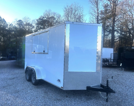 New 2026 Anvil 7X14 7K Concession w/ Double Rear Doors Cargo / Enclosed Trailer