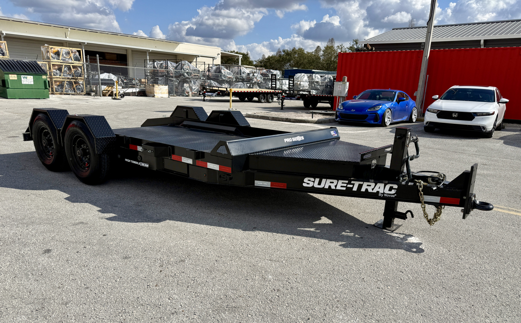 New 2024 Sure-Trac 7X14 15.4K Drop Deck Equipment Trailer