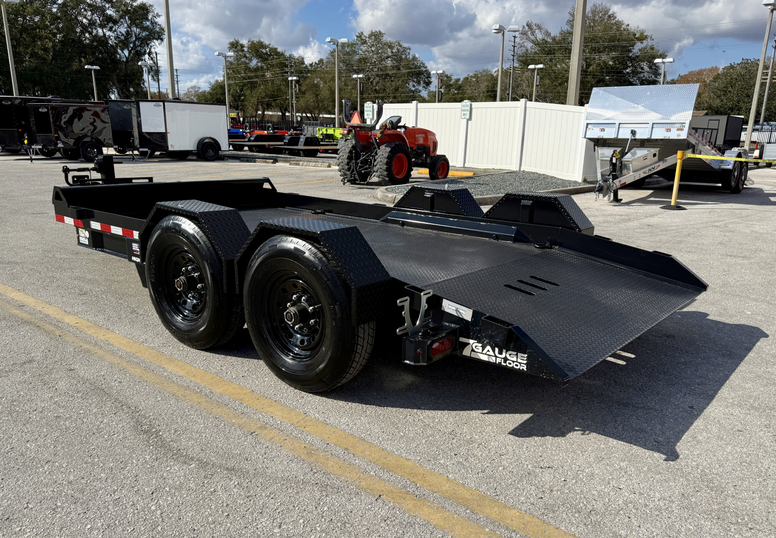 New 2024 Sure-Trac 7X14 15.4K Drop Deck Equipment Trailer