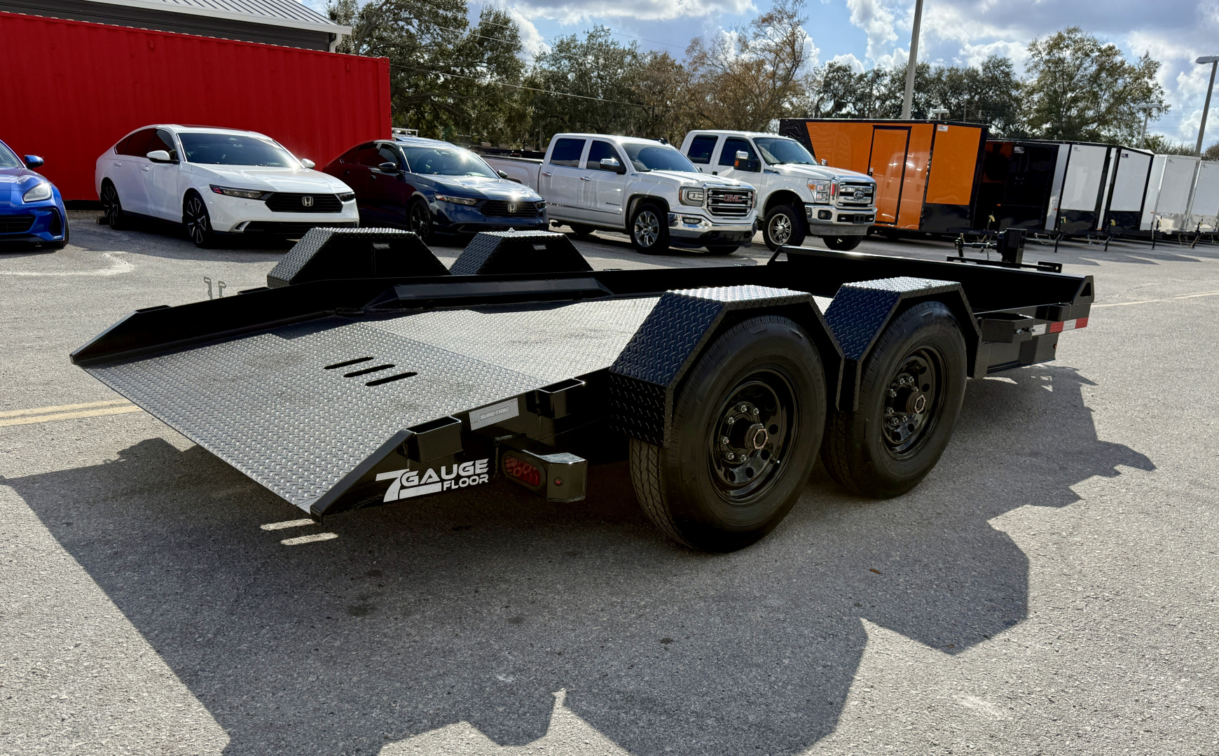 New 2024 Sure-Trac 7X14 15.4K Drop Deck Equipment Trailer