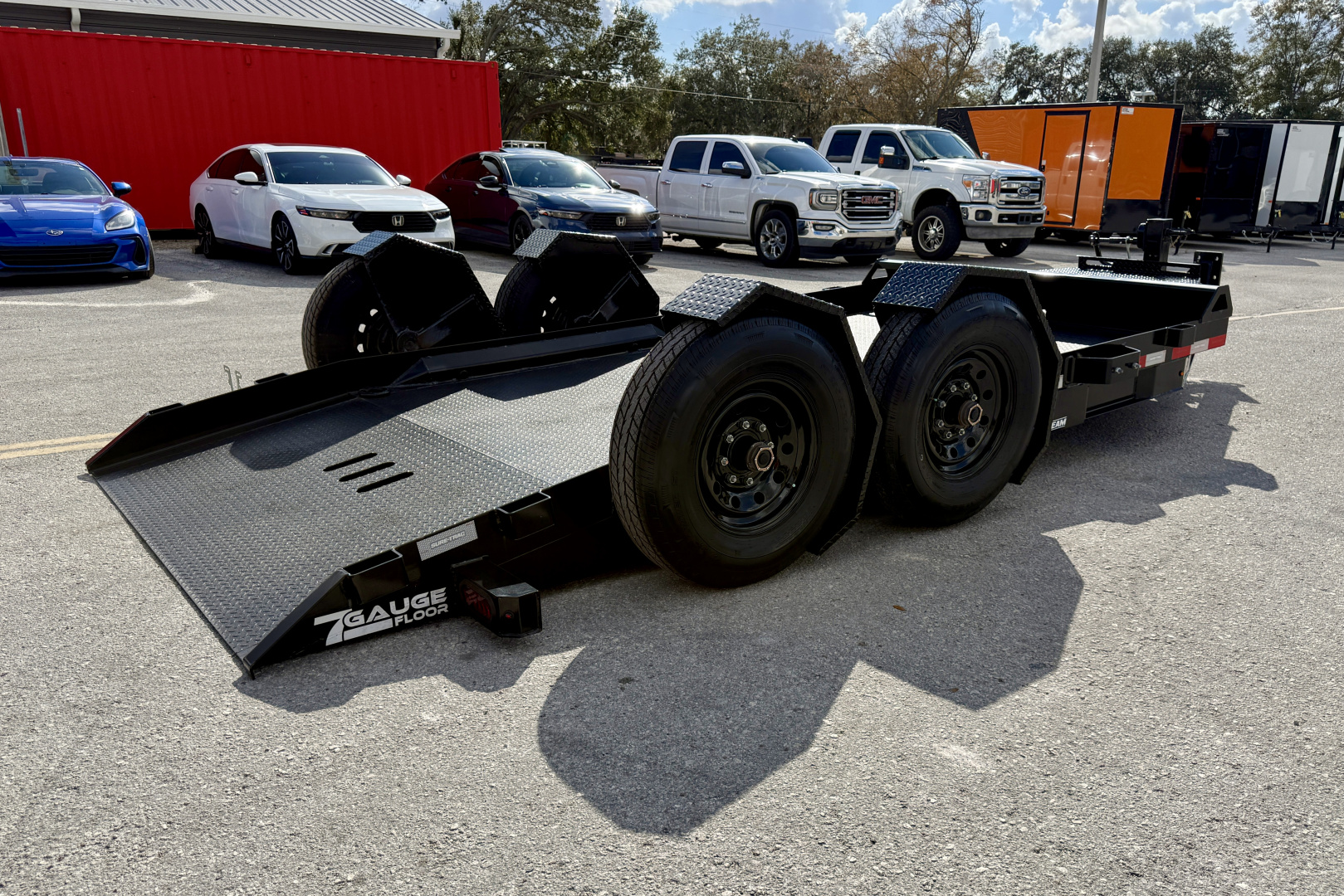 New 2024 Sure-Trac 7X14 15.4K Drop Deck Equipment Trailer