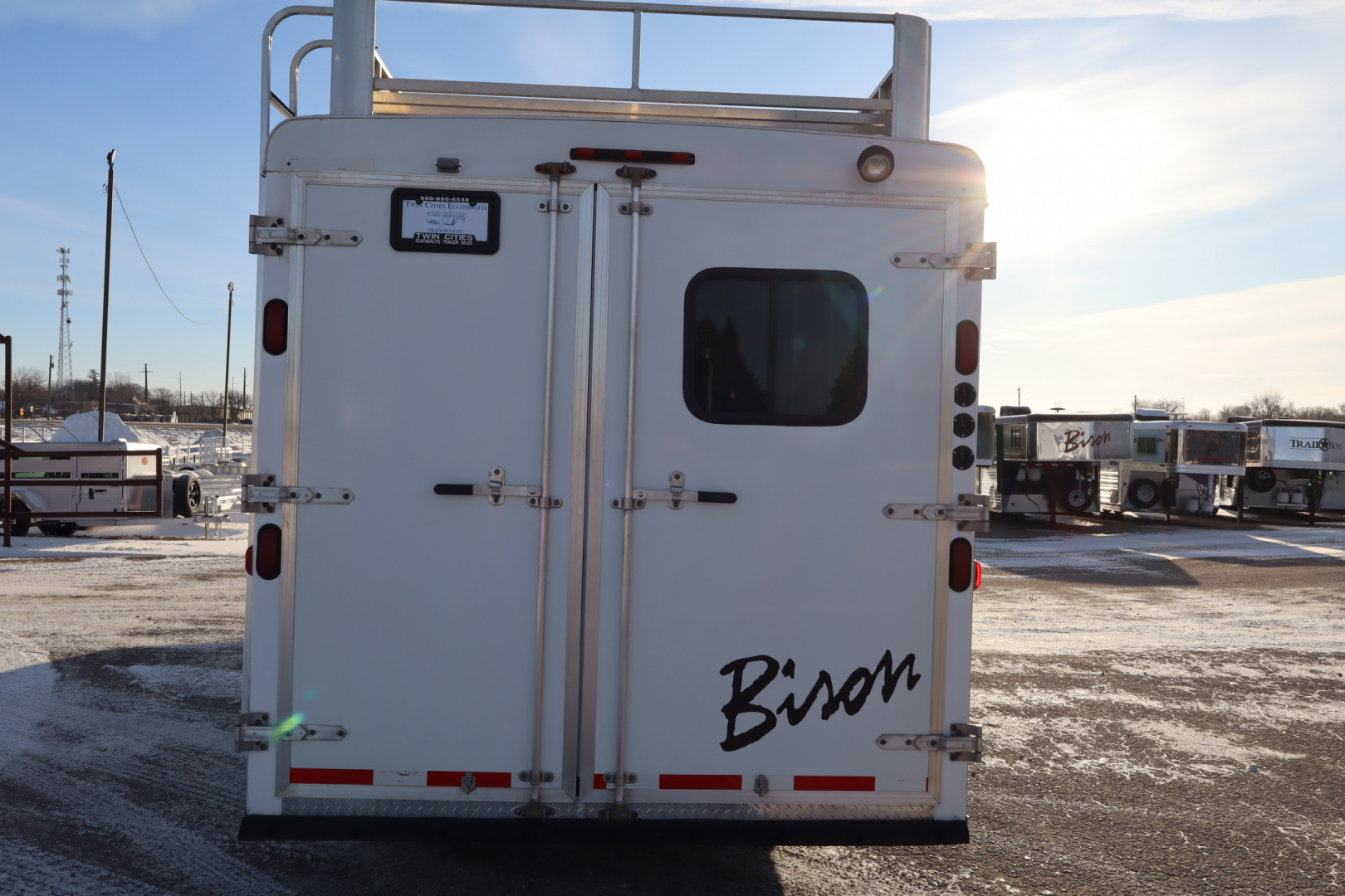 Used 2014 Bison Trailers 4Horse LQ Horse Trailer