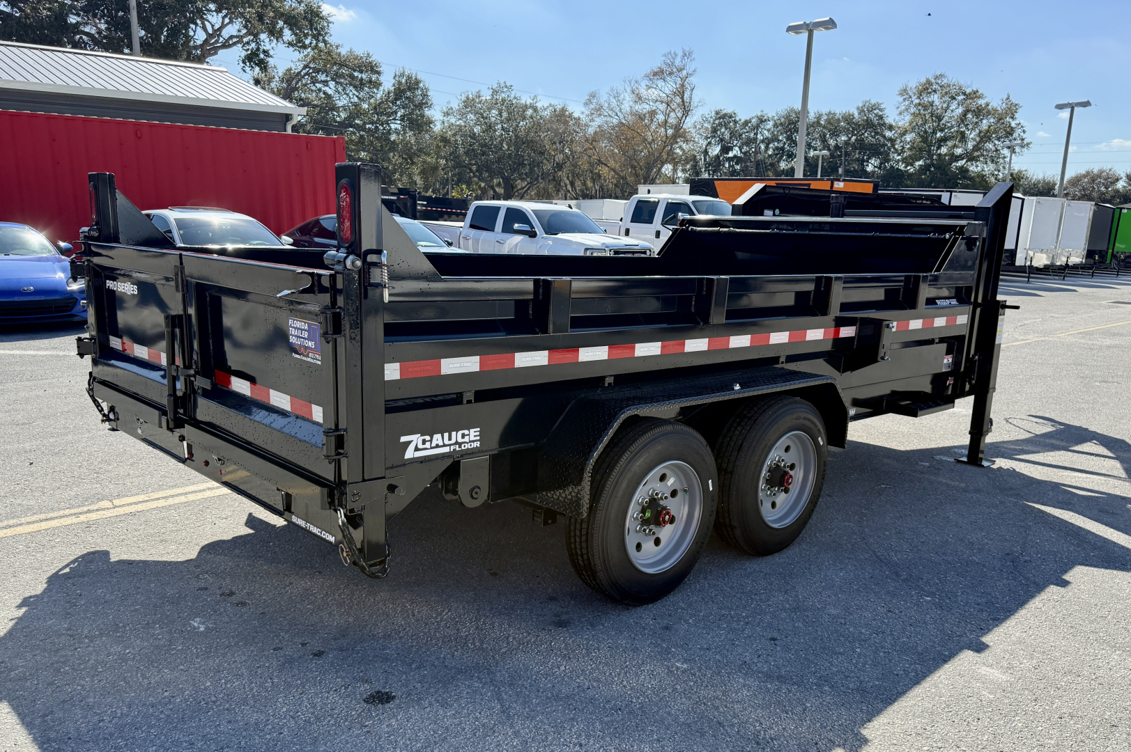 New 2025 Sure-Trac 7x14 Pro Series Telescopic GN 17.6K Dump Trailer