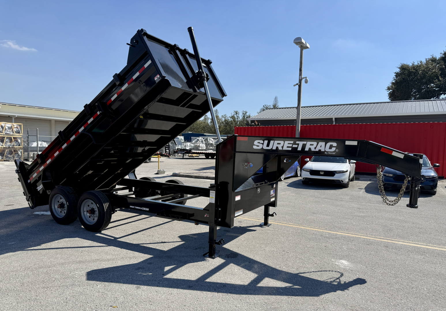 New 2025 Sure-Trac 7x14 Pro Series Telescopic GN 17.6K Dump Trailer
