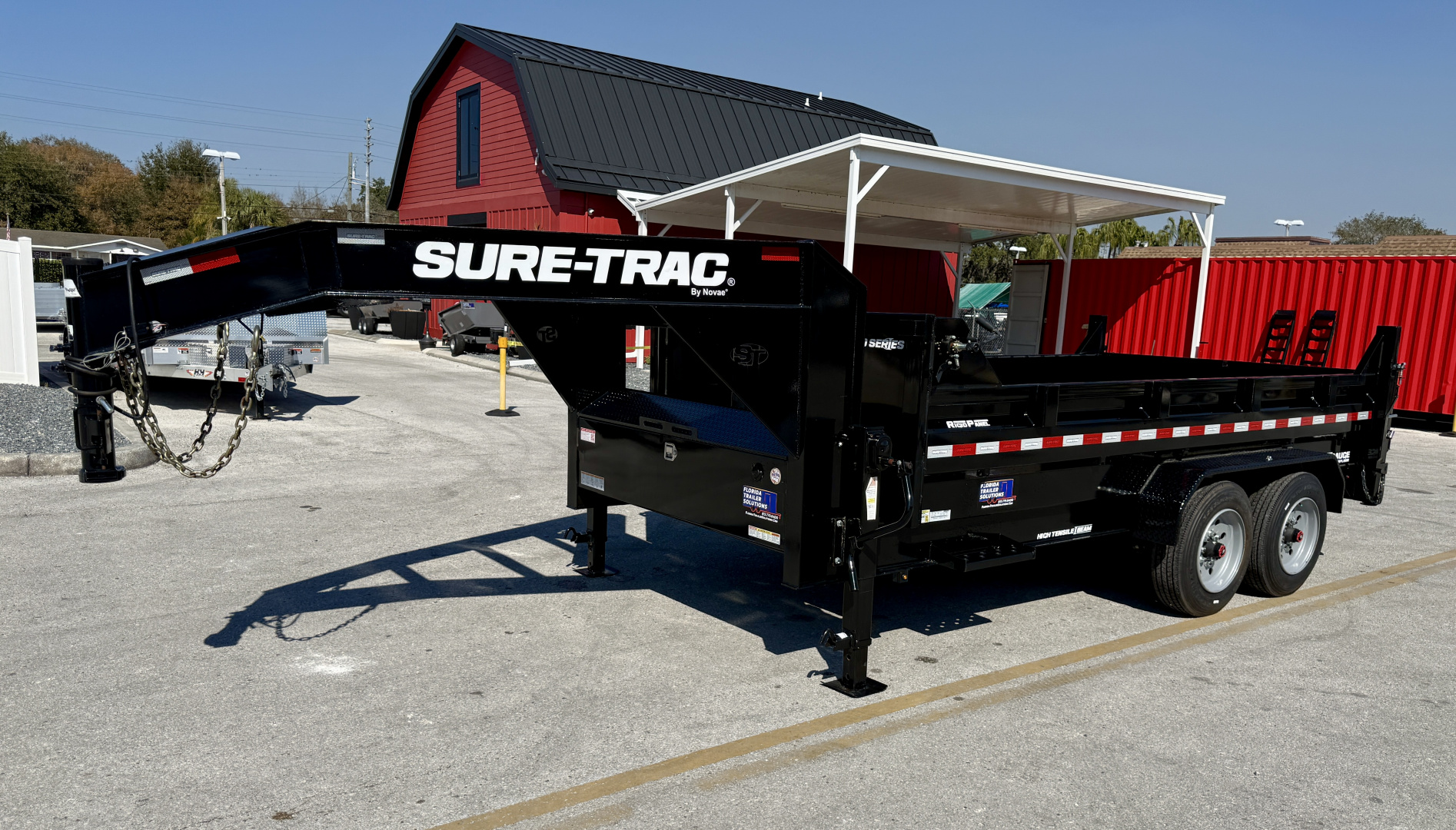 New 2025 Sure-Trac 7x14 Pro Series Telescopic GN 17.6K Dump Trailer
