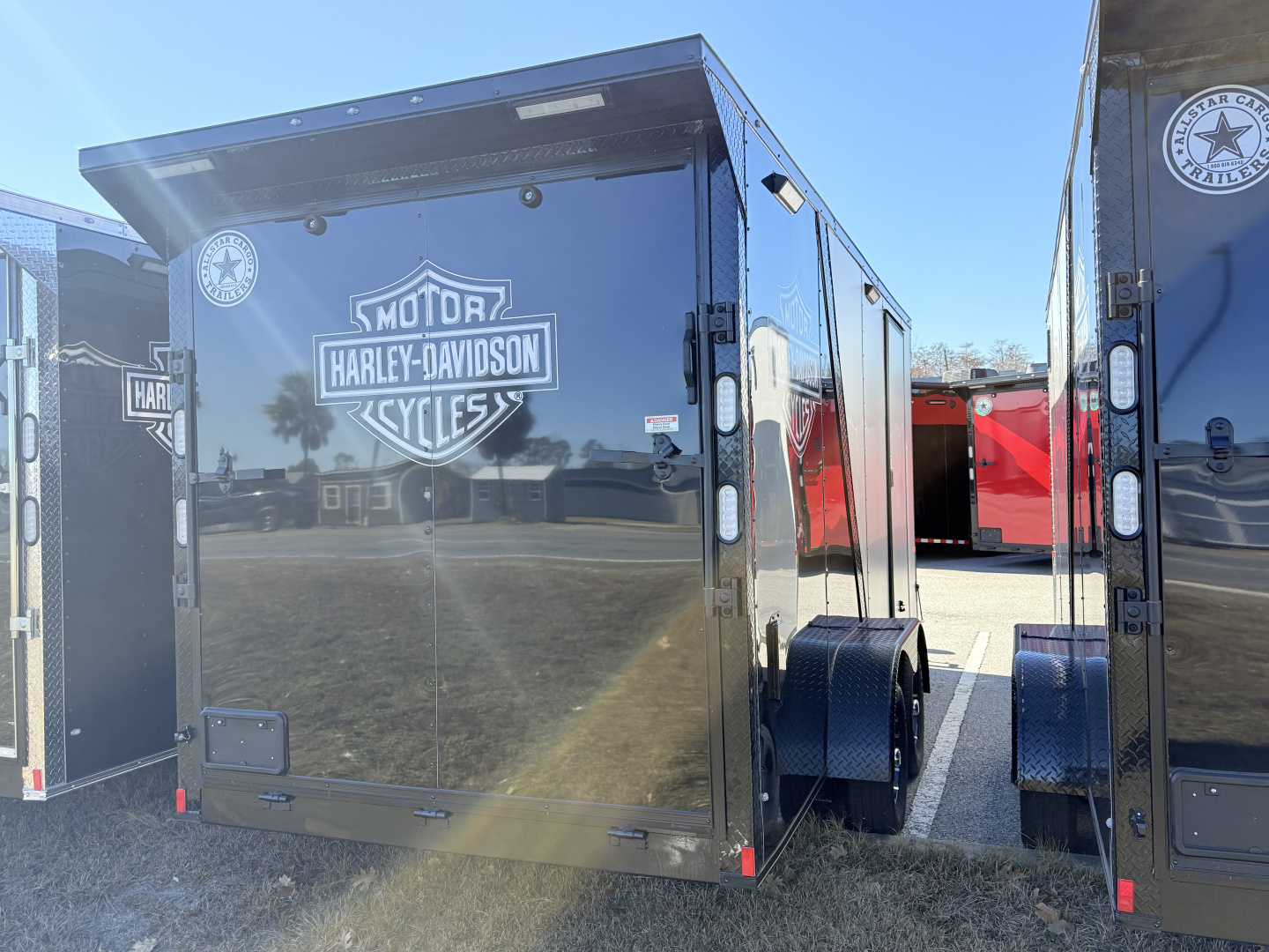 New 2026 Rock Solid Cargo 7x16 Motorcycle Trailer