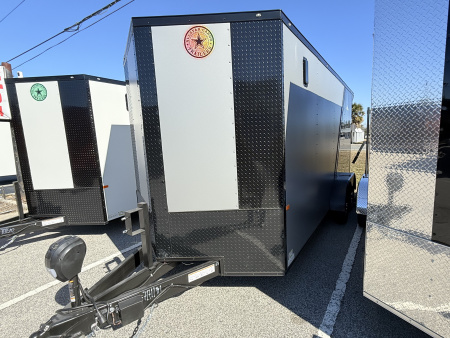 New 2026 Rock Solid Cargo 7x16 Motorcycle Trailer