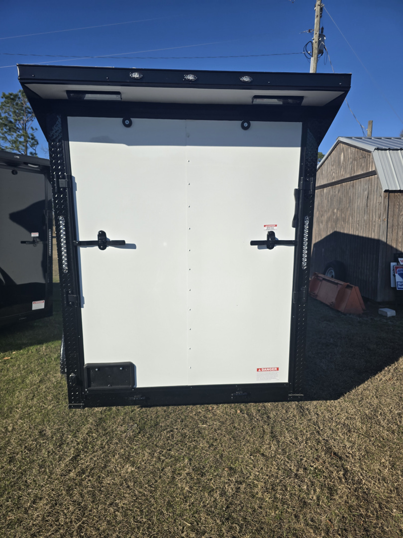 New 2026 Other SOUTH RIVER 6X12 TA Cargo / Enclosed Trailer Blackout Package Rear Spoiler with Lights