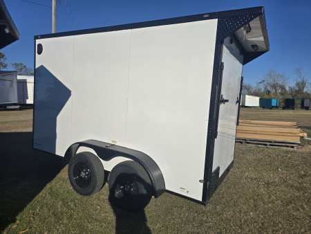 New 2026 Other SOUTH RIVER 6X12 TA Cargo / Enclosed Trailer Blackout Package Rear Spoiler with Lights