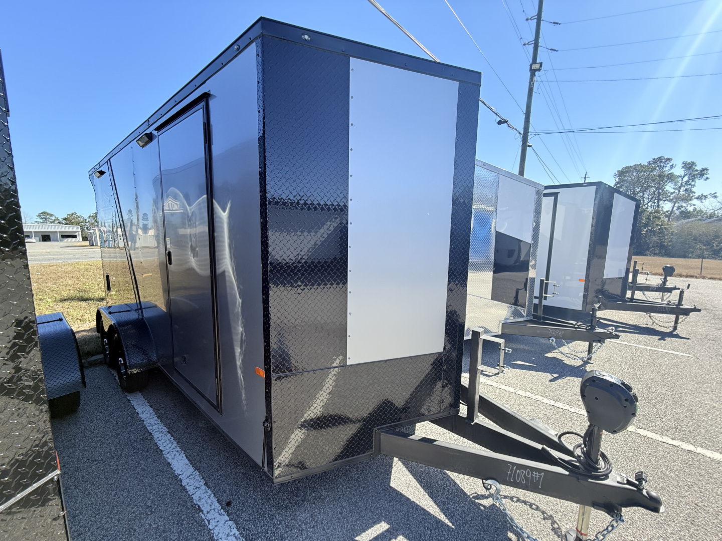 New 2026 Rock Solid Cargo 7x16 Motorcycle Trailer