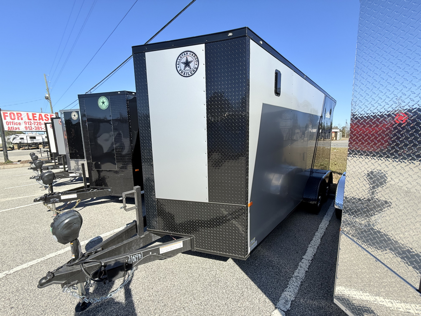 New 2026 Rock Solid Cargo 7x16 Motorcycle Trailer