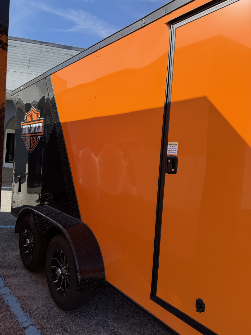 New 2026 Rock Solid Cargo 7x16 Motorcycle Trailer