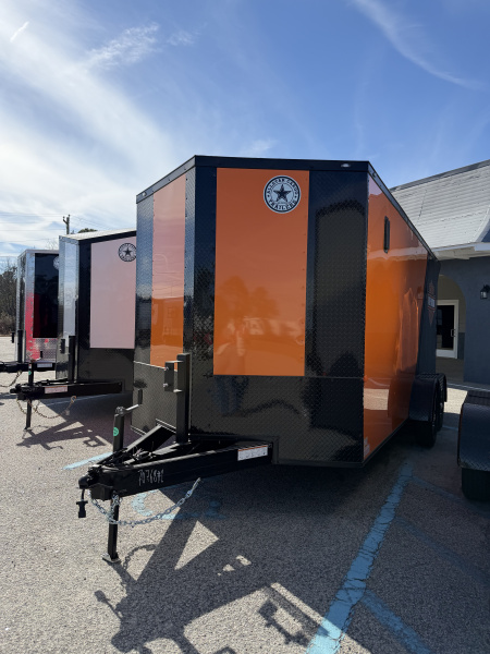 New 2026 Rock Solid Cargo 7x16 Motorcycle Trailer